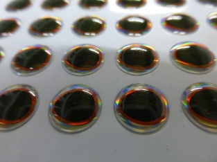 3-D Holographic 8 mm Eyes Multicolor